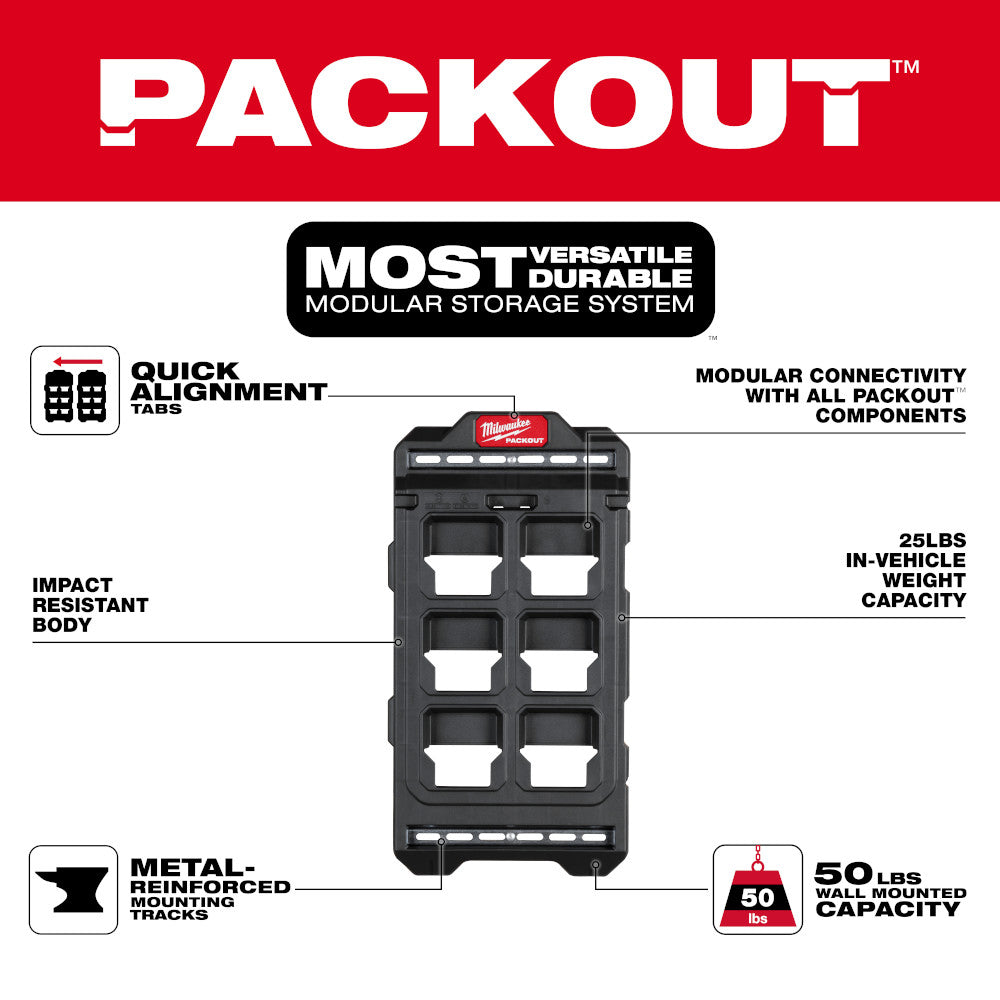Milwaukee 48-22-8496 - PACKOUT™ Compact Wall Plate