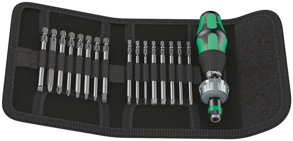 WERA 051041  -  Kraftform Kompakt 60 RA SAE Pouch Set