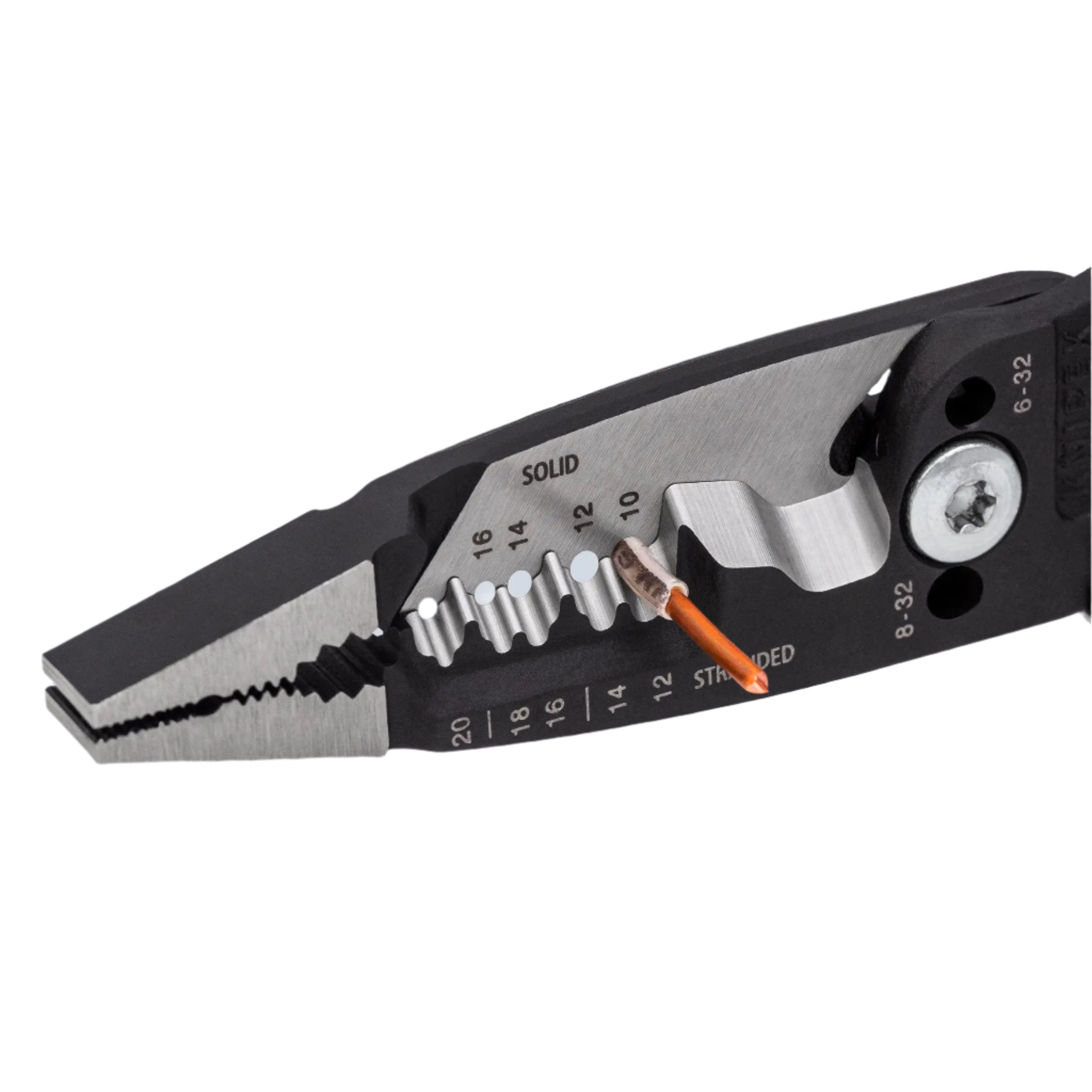 KNIPEX 13718SBA - 8" Forged Wire Stripper 20-10 AWG