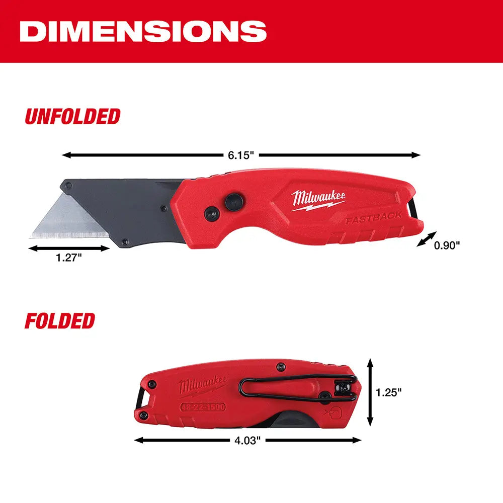 Milwaukee 48-22-1500 - FASTBACK™ Compact Folding Utility Knife