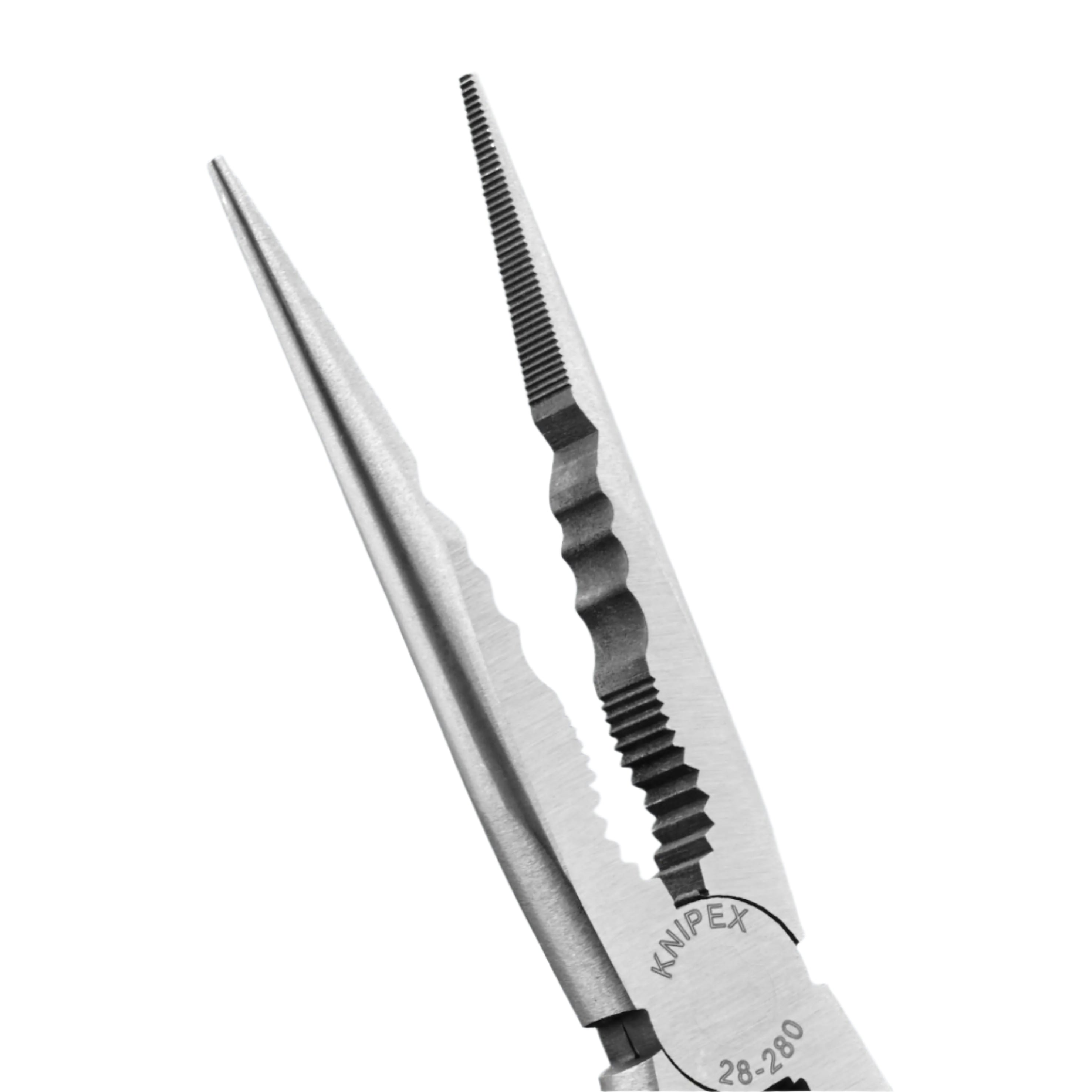 KNIPEX 2871280SBA - 11" Extra Long Needle-Nose Pliers-Straight Jaws