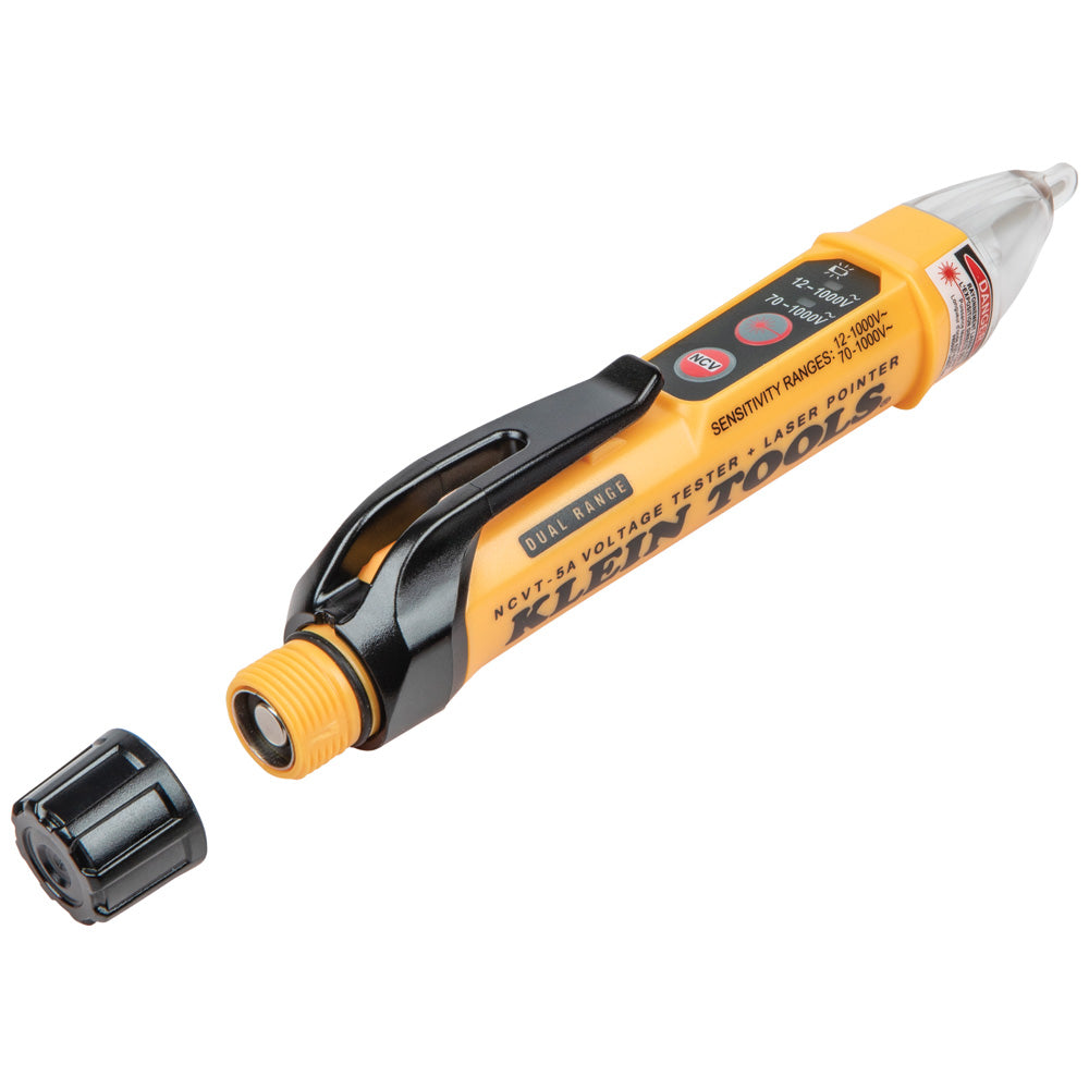 KLEIN KLE-NCVT-5A - Non-Contact Voltage Tester Pen, Dual Range, with Laser Pointer