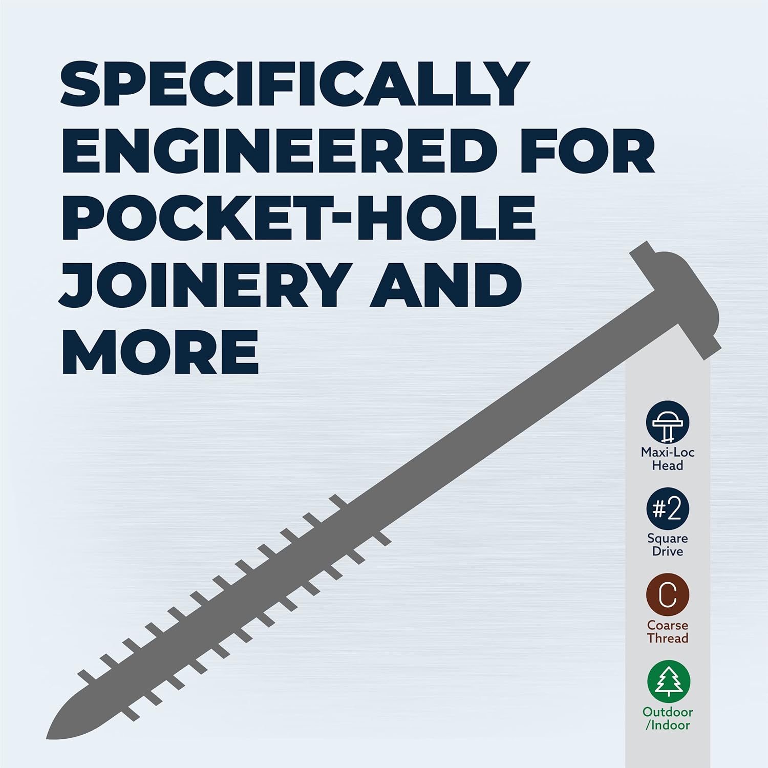 KREG SML-C4X400-75 - XL Pocket-Hole Screws - 4" - 75ct.