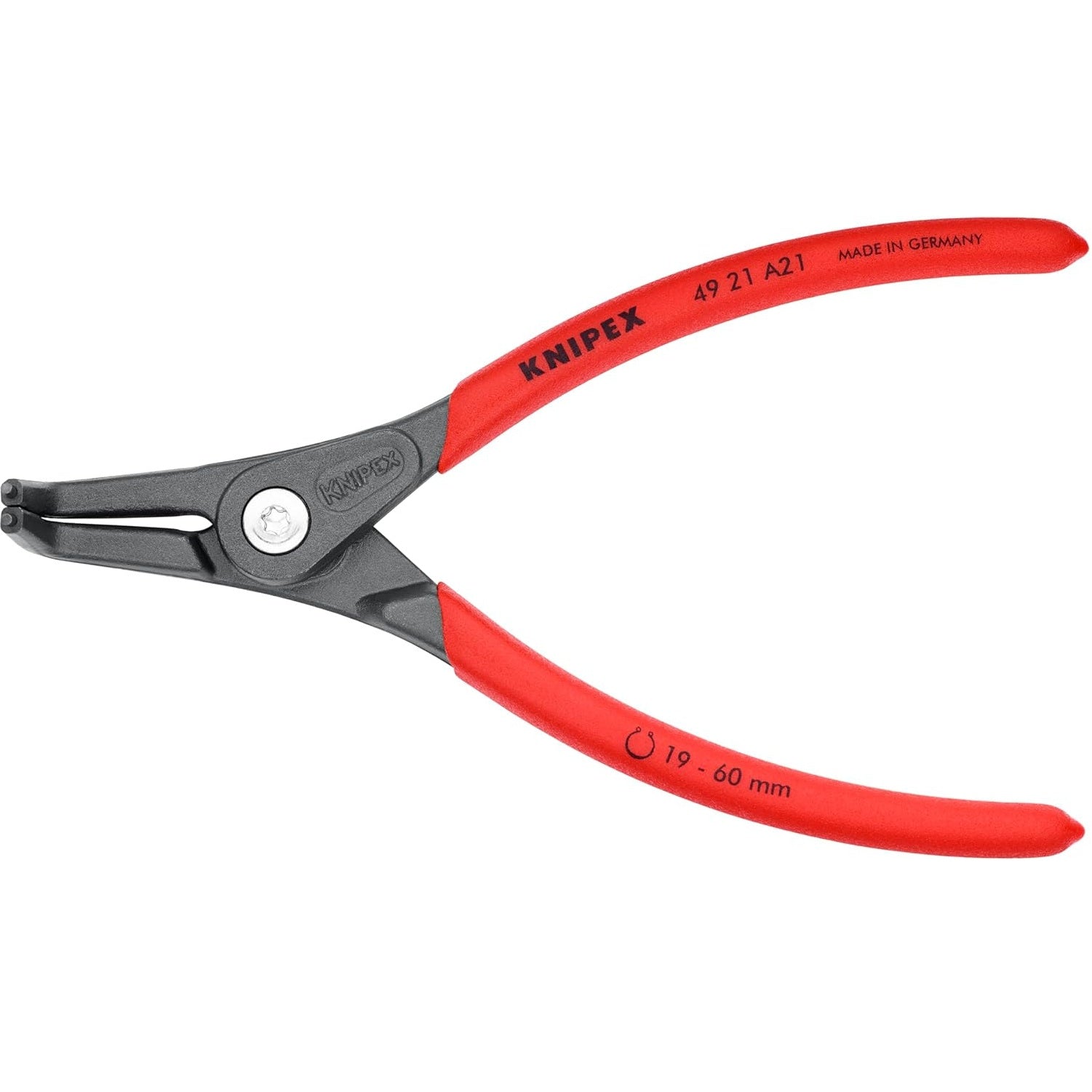 KNIPEX 4921A21 - 6 1/2" External 90° Angled Precision Snap Ring Pliers