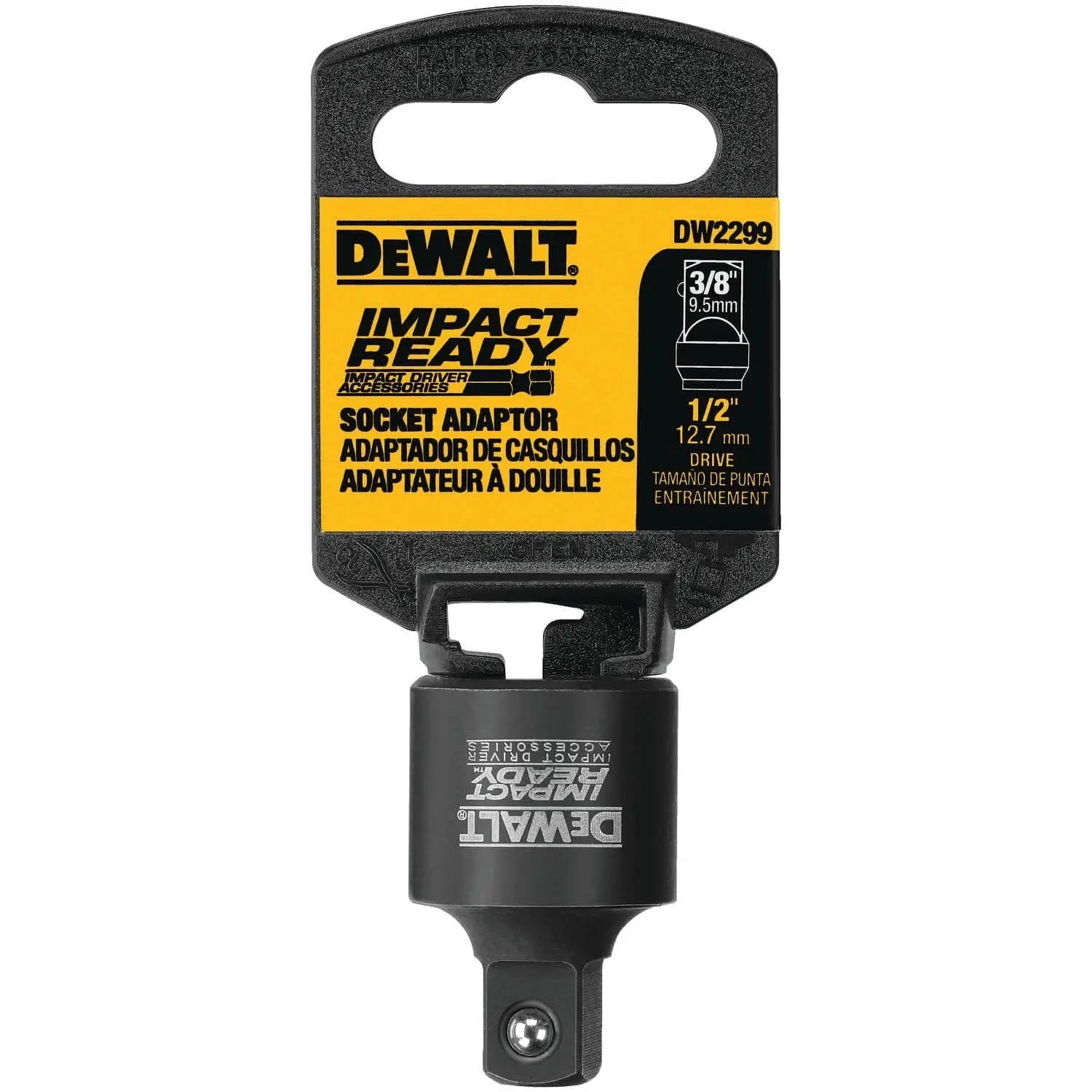 DEWALT DW2299-1/2-Inch Square Anvil To 3/8-Inch Square Anvil, Dark Grey