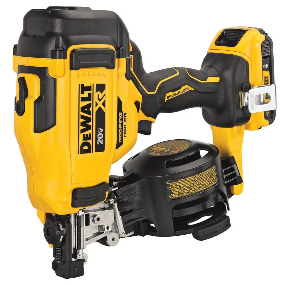 DEWALT DCN45RNB-20V MAX* 15 Degree Cordless Coil Roofing Nailer