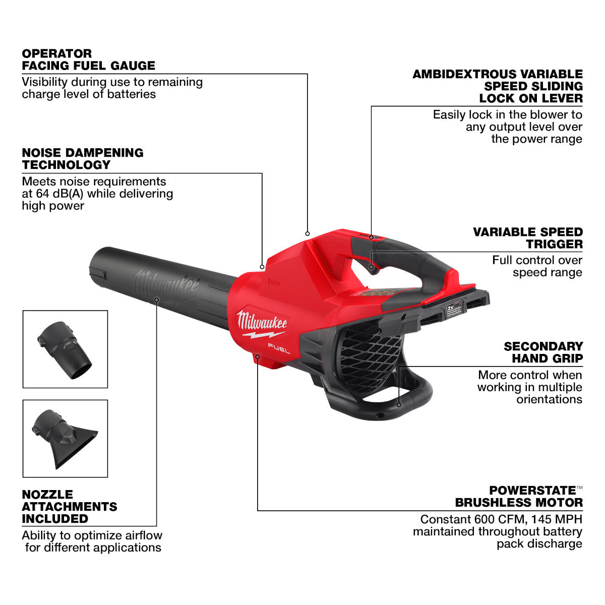 Milwaukee 2824-20 - M18 FUEL™ Dual Battery Blower