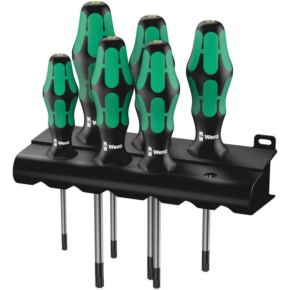 Wera 028059- 367/6 TORX® HF Kraftform Plus Screwdriver Set with Holding Function and Rack