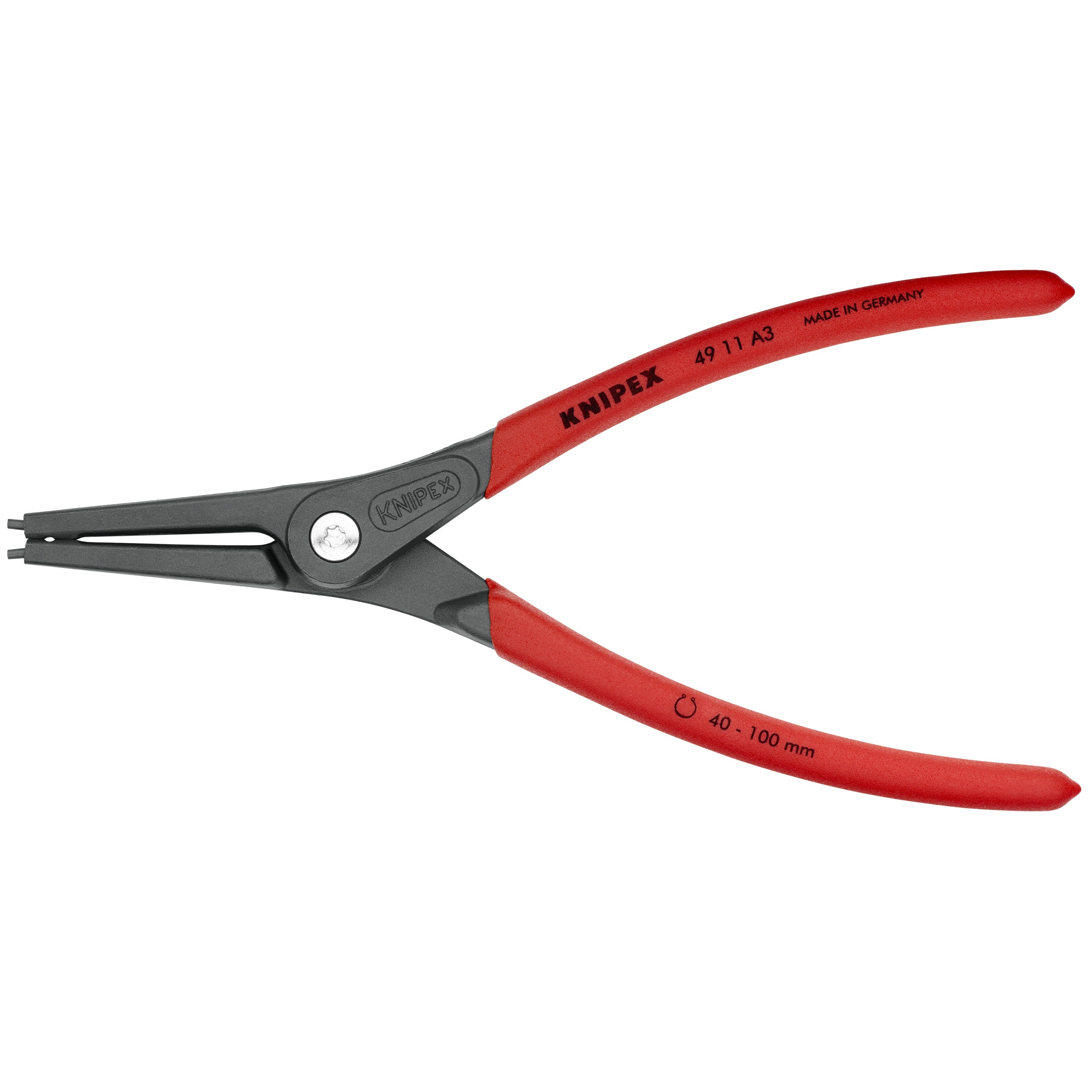 KNIPEX 4911A2 - 7 1/4" External Precision Snap Ring Pliers
