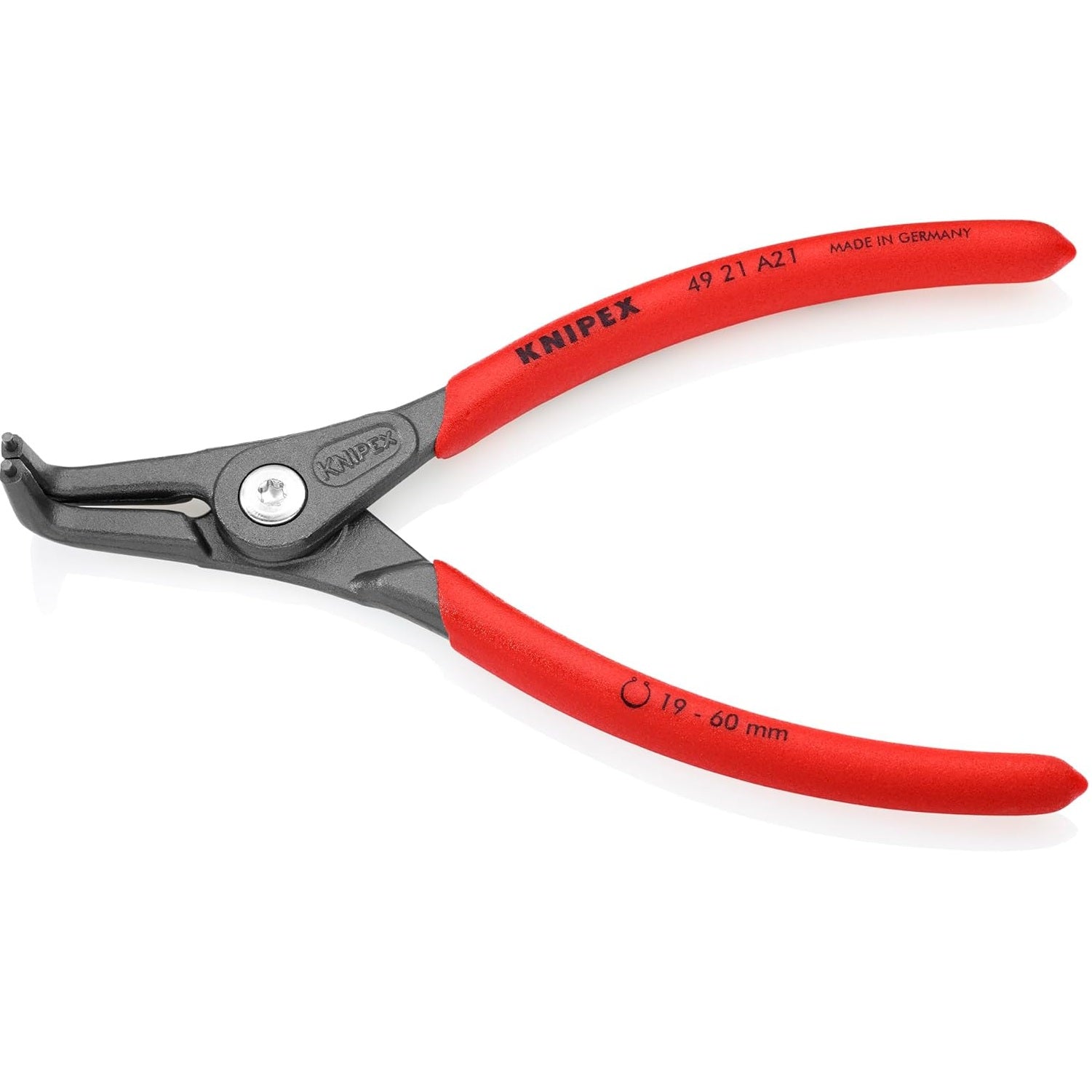 KNIPEX 4921A21 - 6 1/2" External 90° Angled Precision Snap Ring Pliers