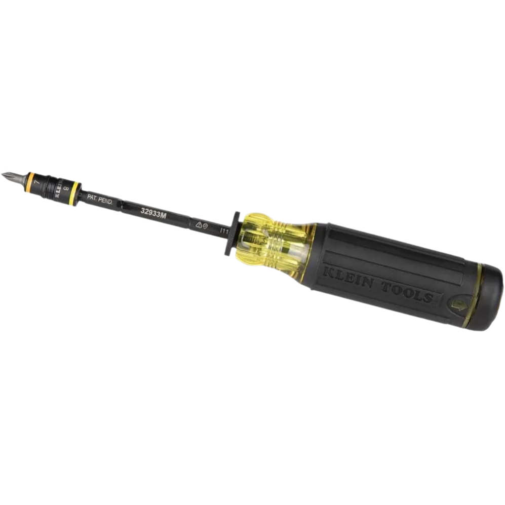 KLEIN KLE-32933M - 6-in-1 Metric Impact Socket Set, 3 Flip Sockets with 6 Metric Hex Sizes 7 mm to 14 mm