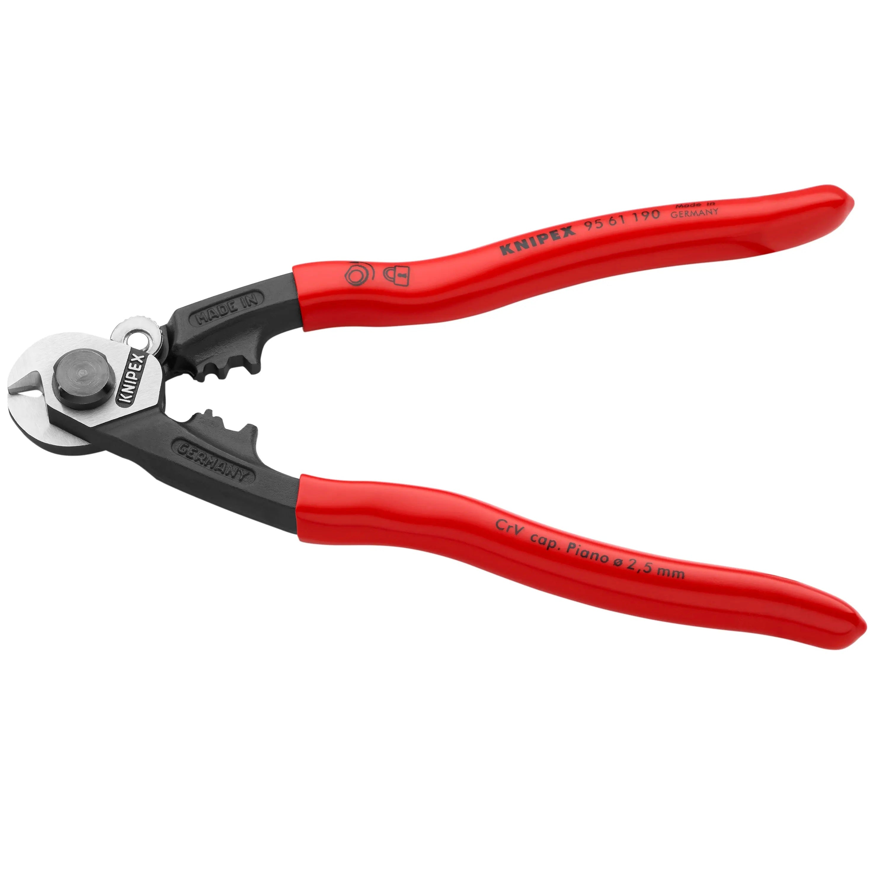 KNIPEX 9561190SBA - 7 1/2" Wire Rope Shears