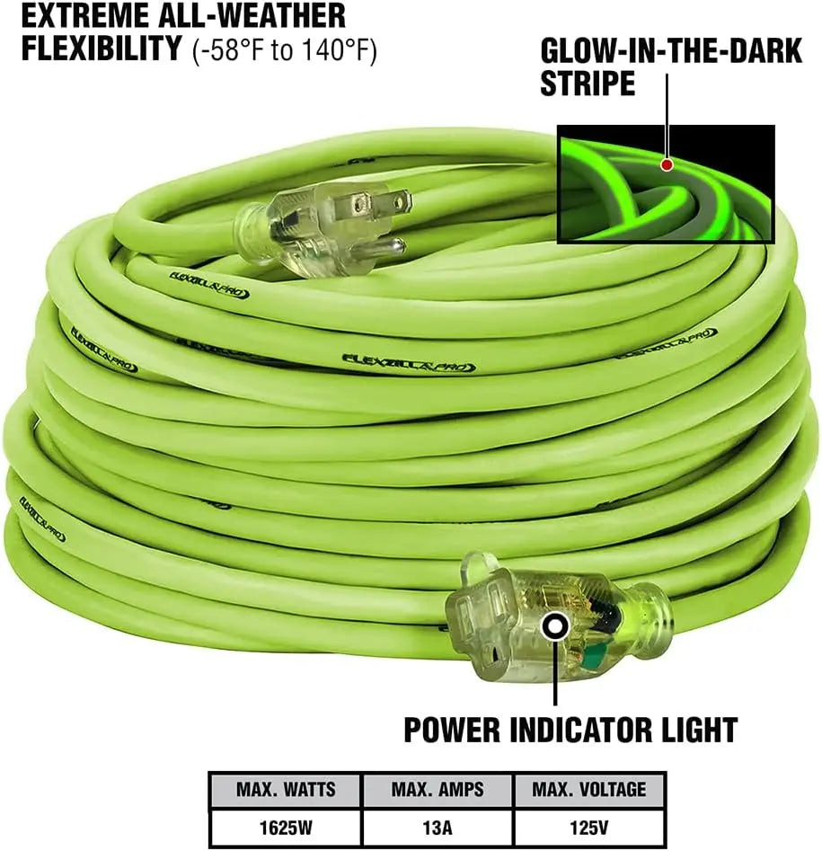 Flexzilla FZ512735 - Pro Extension Cord,  14/3, 100'