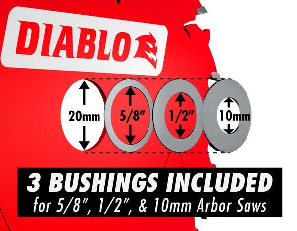 Diablo D053830FMX - 5-3/8" x 30-Teeth Steel Demon™ Carbide Saw Blade for Medium Metal