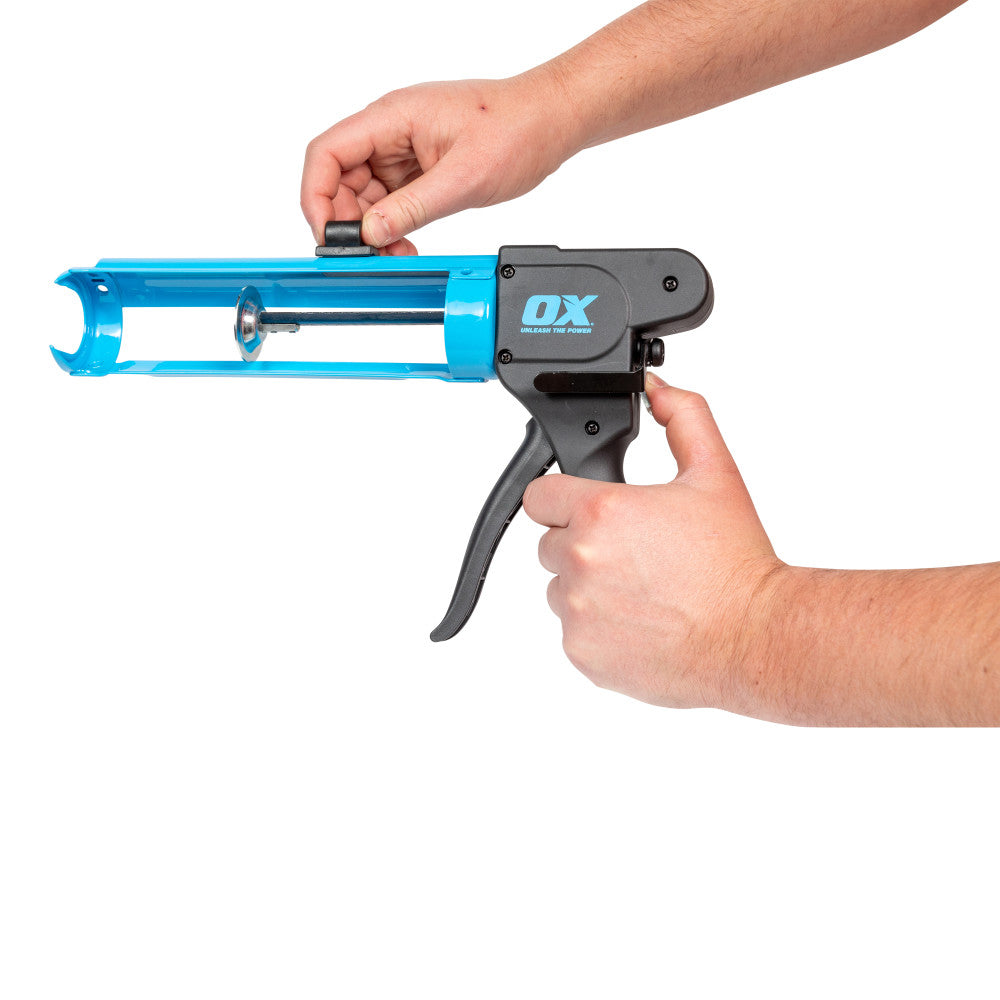OX-P044910 - Pro 10oz Rodless Caulk Gun | 7:1 Thrust Ratio