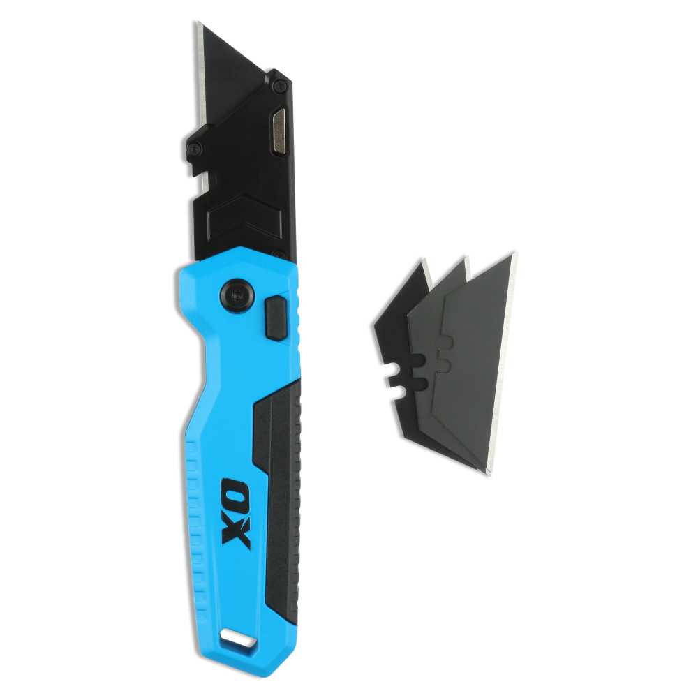 OX-P226101 - PRO Folding Utility Knife with Blade Storage