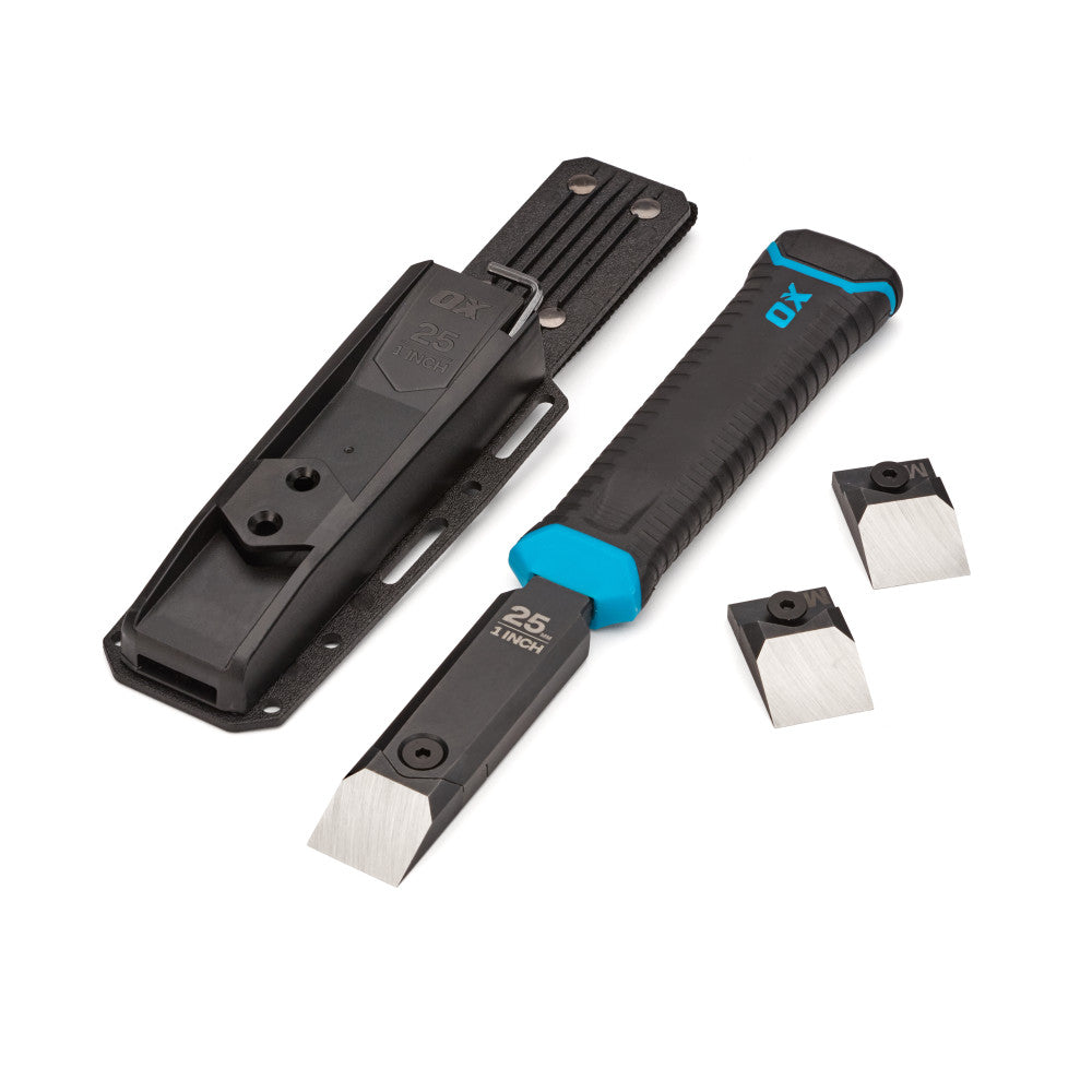 OX-P371325 - 25mm/1" Chisel with Dual Tips & Holster