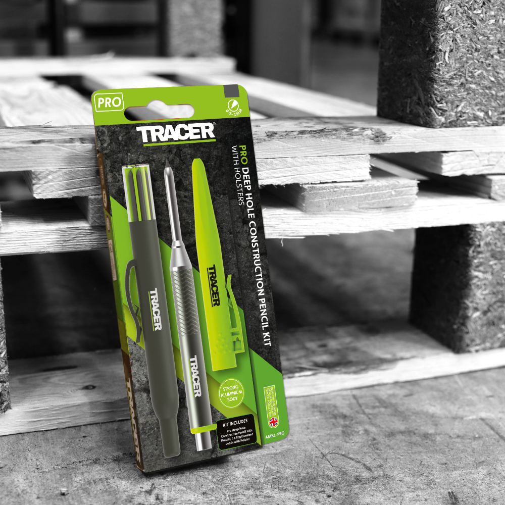 Tracer AMK1-PRO - Pro Series Deep Hole Construction Pencil Kit with Holster