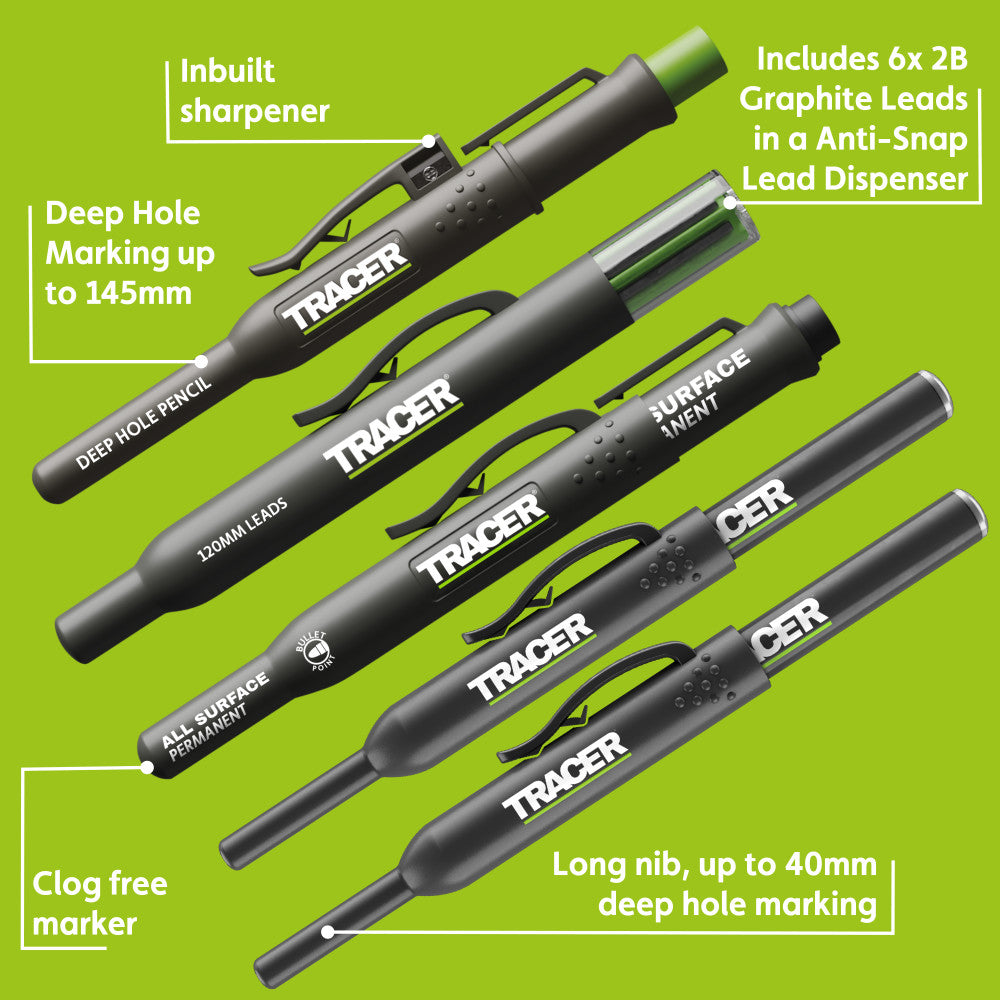 Tracer AMK5 - 5 Piece Construction Marker Kit with Storage Case